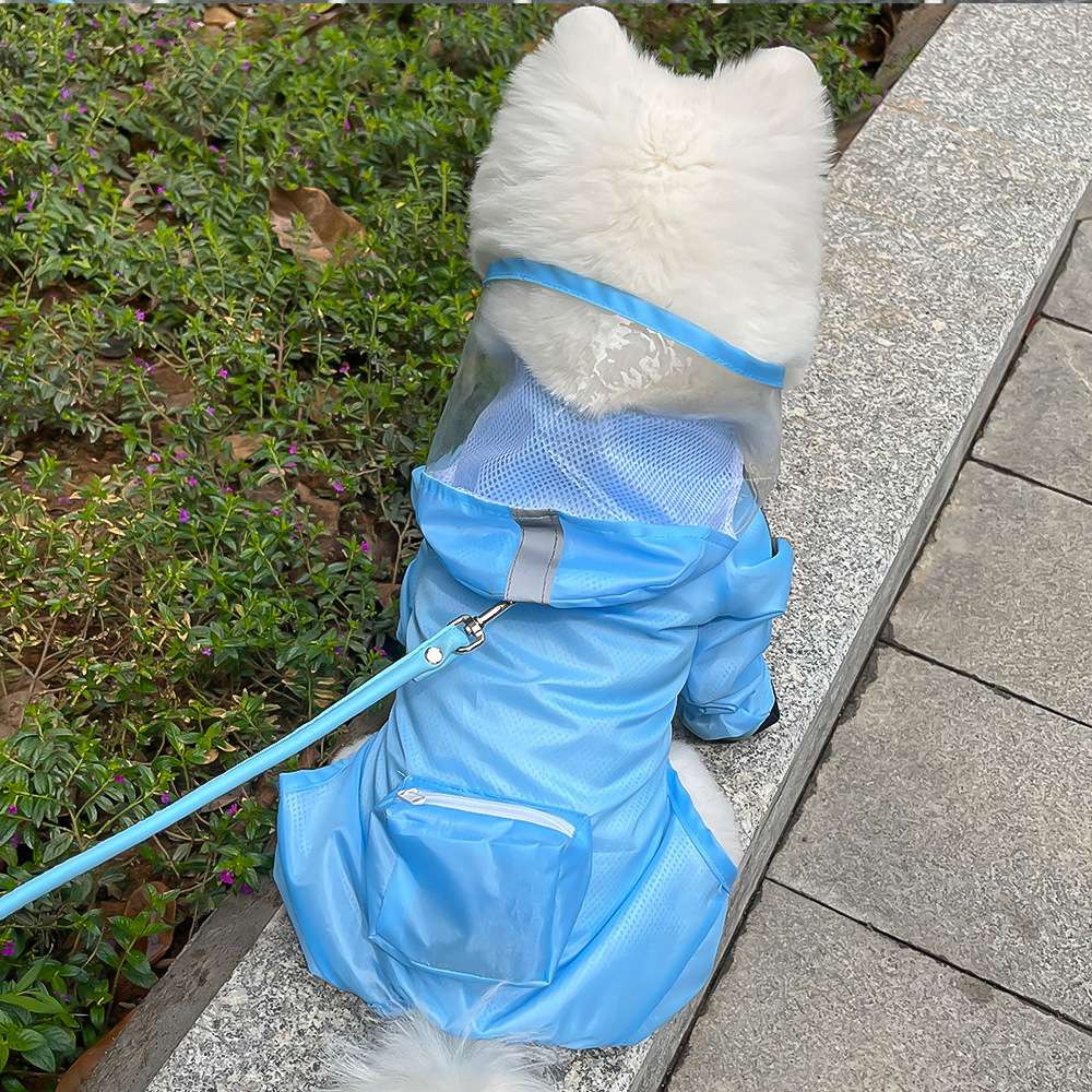 犬服 雨の日も安心 全身防水つなぎ