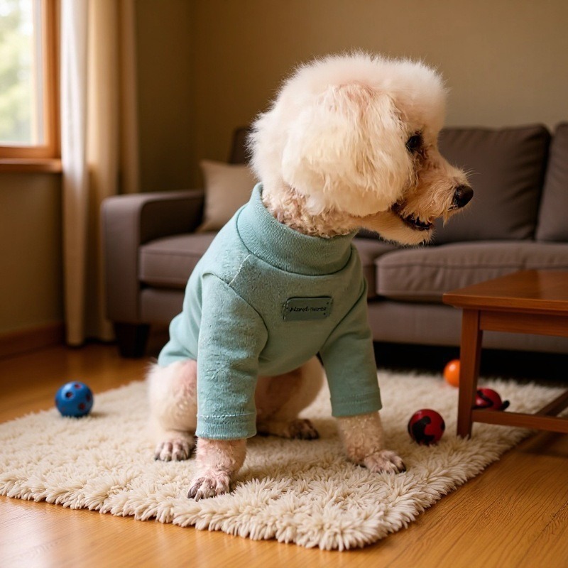 犬服 配色切替デザイン柔らか素材トレーナー