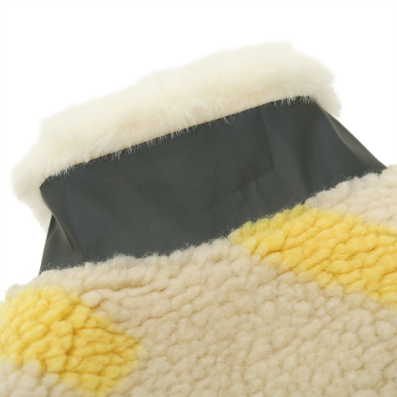 犬服 もこもこボア素材のハート柄あったかトレーナー