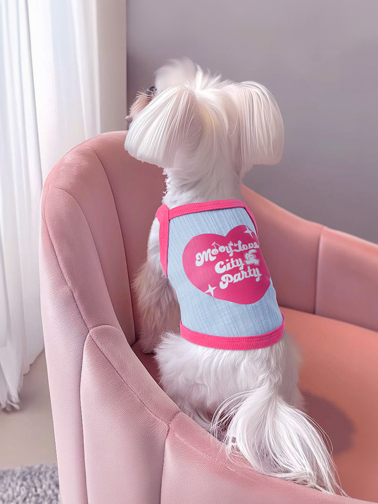 犬服 おしゃれハート タンクトップ