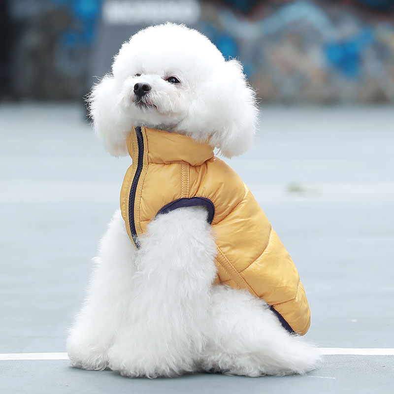 犬服 小型犬用中綿入りあったか防寒ベスト