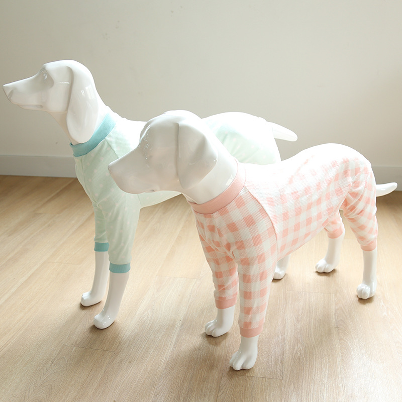 犬服 大型犬用柔らか素材の四足カバーオール