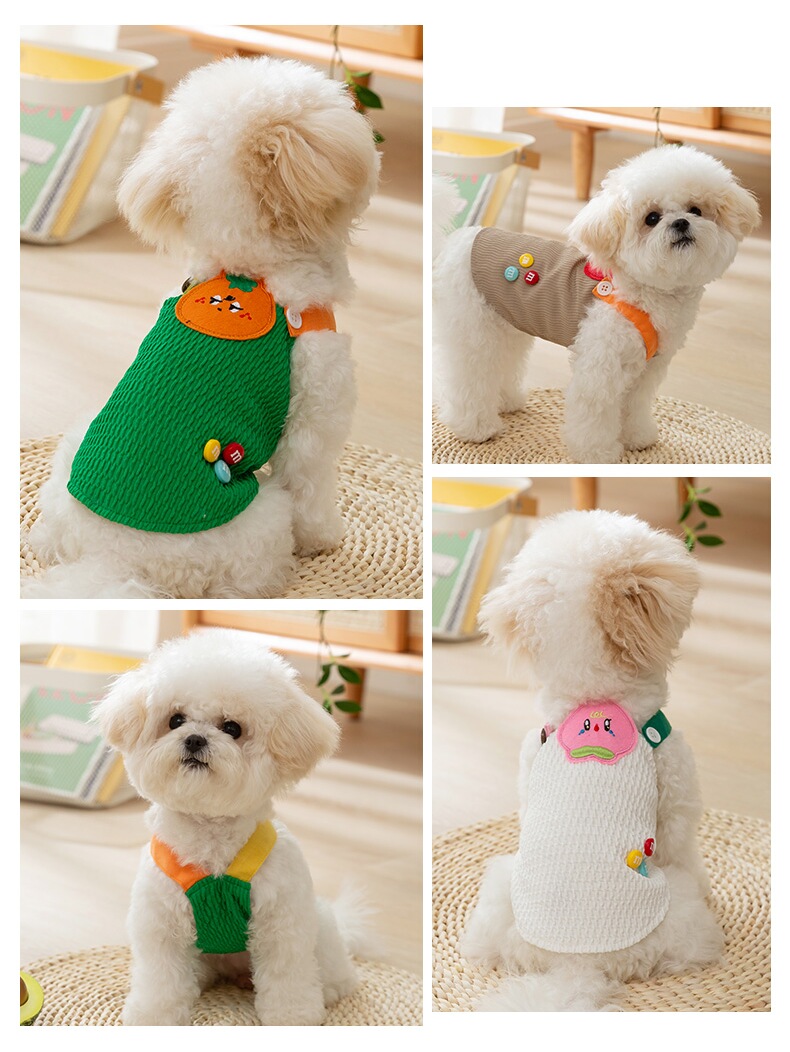 犬服 フルーツデザイン 愛犬用タンクトップ
