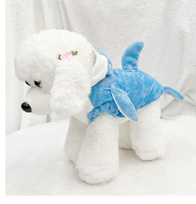 犬服 海の生き物なりきり鮫モチーフ犬用着ぐるみアウター