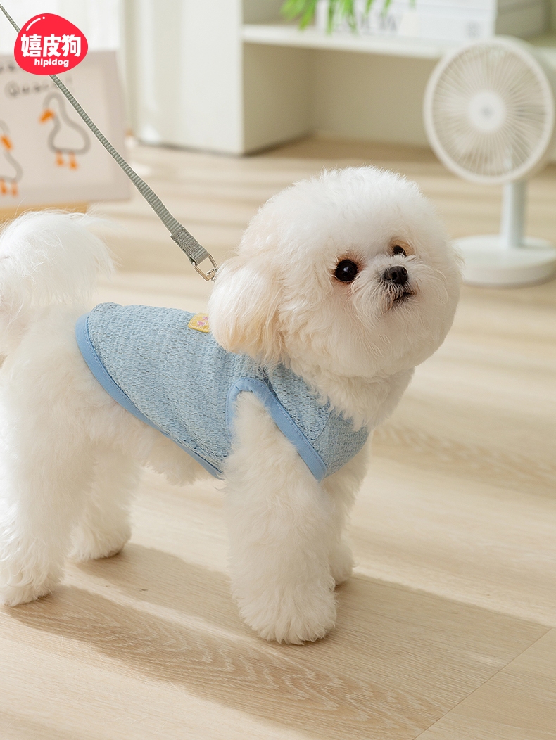 犬服 くまさんワッペン付きタンクトップ