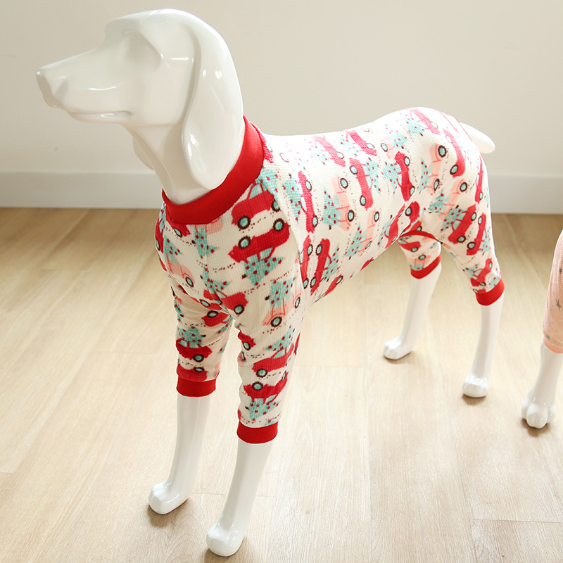 犬服 大型犬用柔らか素材の四足カバーオール