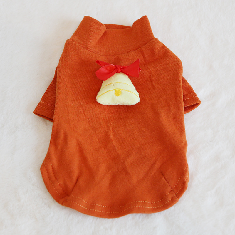 犬服 聖夜のブーツ刺繍もこもこ長袖犬服