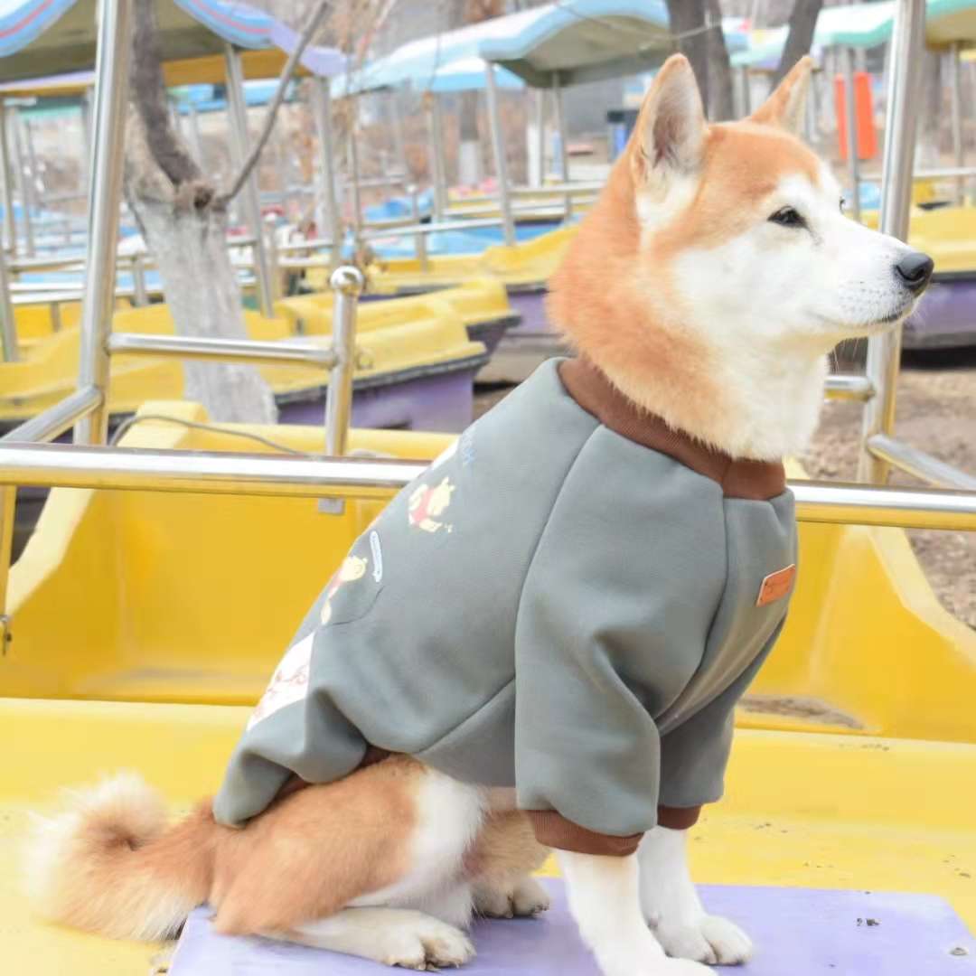 ×犬服 柴犬用キャラクタープリント着ぐるみ