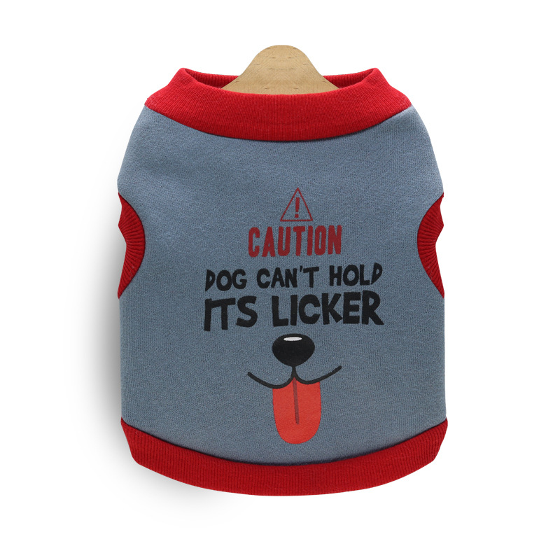 犬服 うさぎ眼鏡プリント裏起毛トレーナー