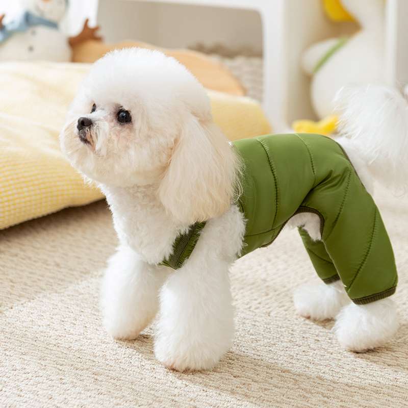 犬服 ふわもこ防寒ジャンプスーツ