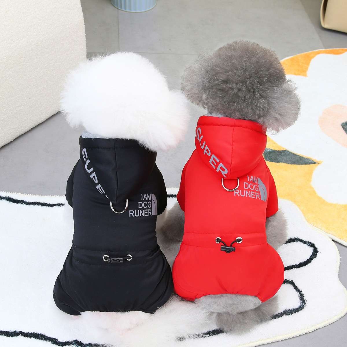 犬服  ふわもこ小型犬用防寒ジャケット