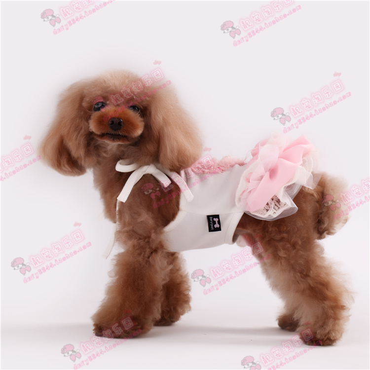 犬服 ふわふわお姫様フリルワンピース