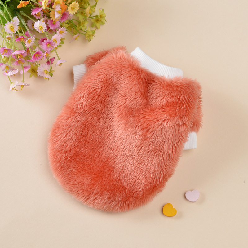 犬服 ふわふわもこもこ袖付き犬用トレーナー