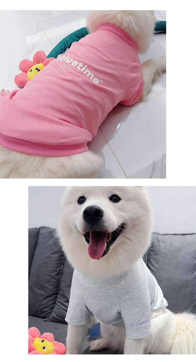 犬服  大型犬用シンプルロゴ入りTシャツ