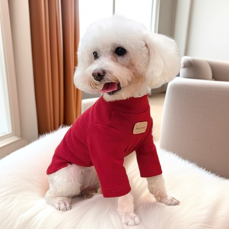 犬服 配色切替デザイン柔らか素材トレーナー