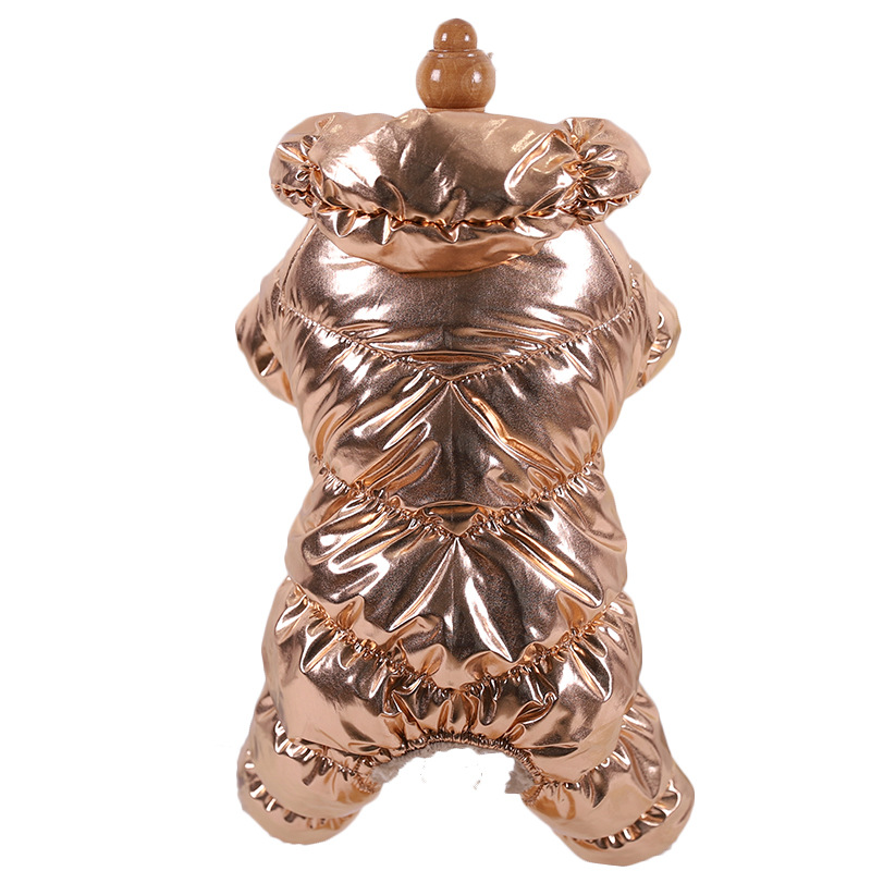 犬服 愛犬のための四脚つなぎタイプダウンジャケット