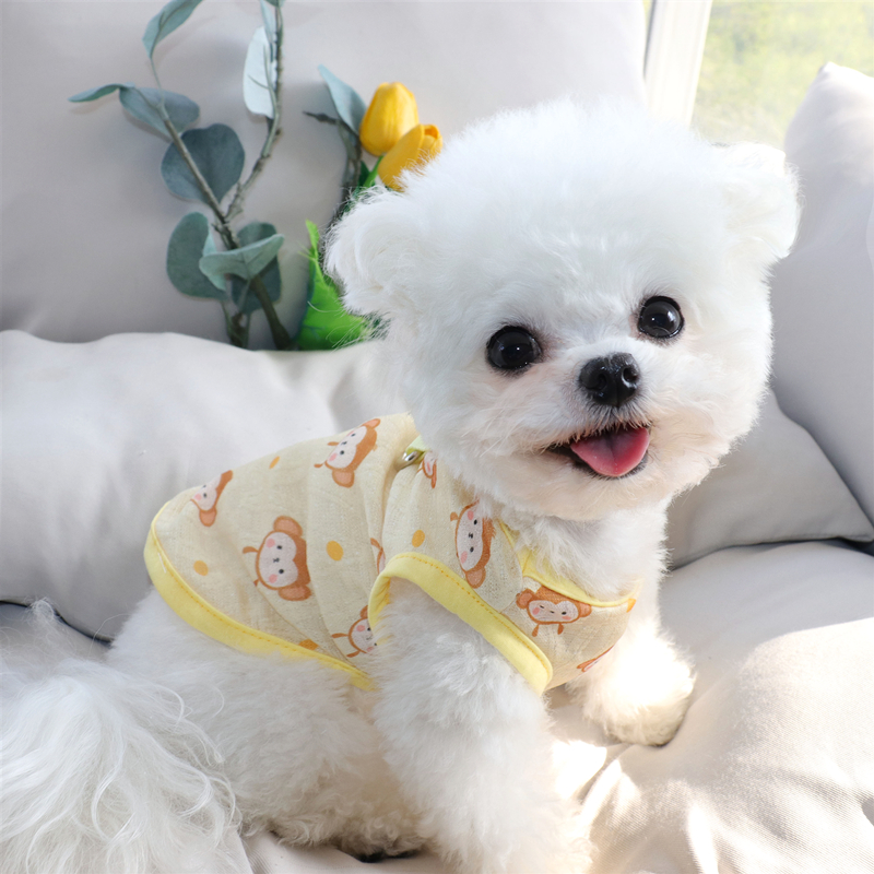 犬服 ゆるかわ動物柄Tシャツ