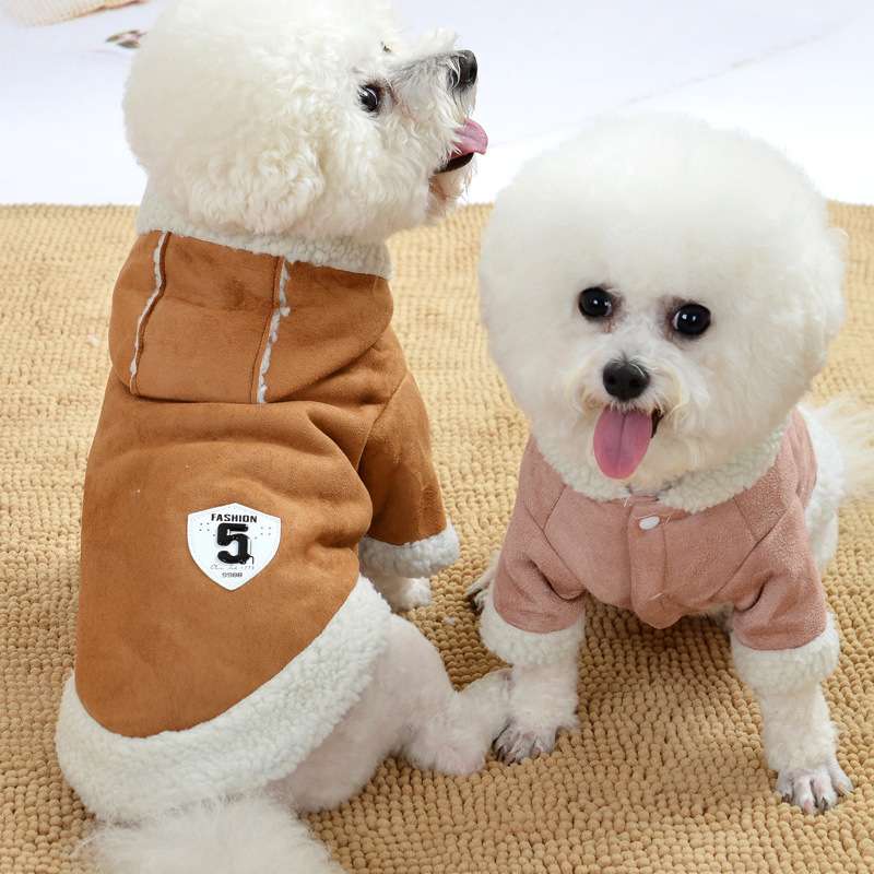 犬服  もこもこ暖か犬用ジャケット