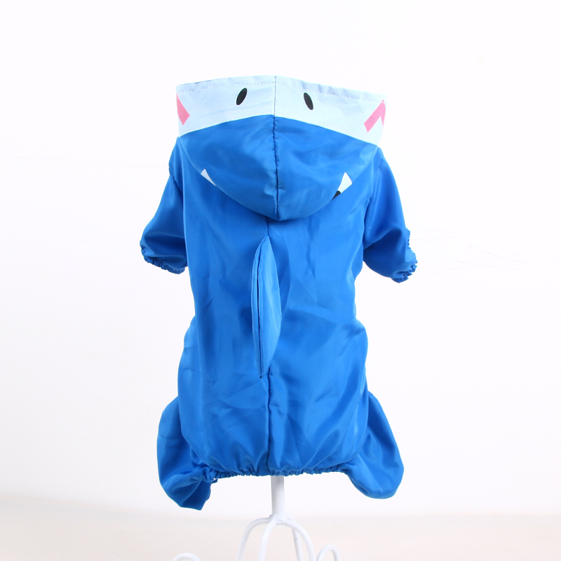 犬服 可愛い動物変身つなぎタイプレインコート