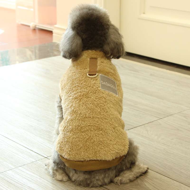 犬服  もこもこ暖か小型犬用アウターベスト