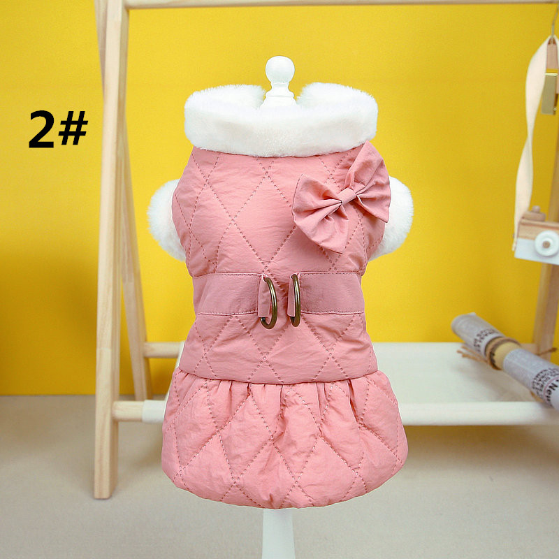 犬服 可愛いベスト型防寒着 中小型犬用秋冬新作
