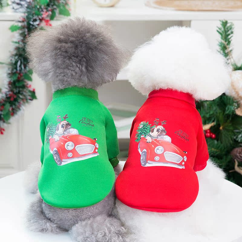 犬服 聖夜のわんちゃん刺繍入り冬季限定犬服