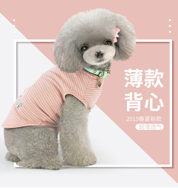 犬服 小型犬用薄款涼感袖なし夏服
