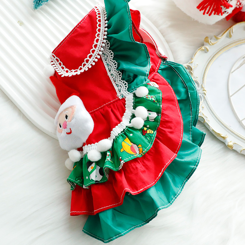 犬服 聖夜のサンタフリル姫ワンピース