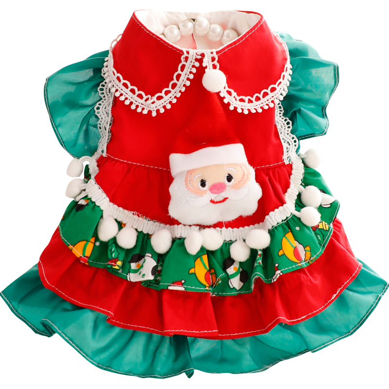 犬服 聖夜のサンタフリル姫ワンピース