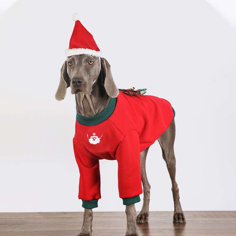 ×犬服 クリスマス柄大型犬用スウェット