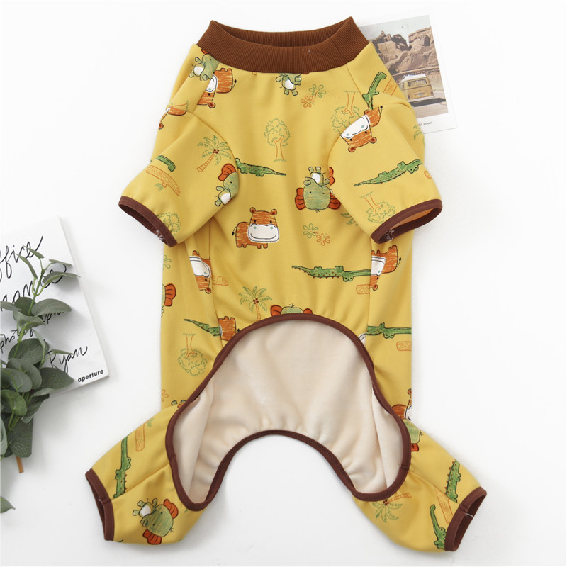 犬服 果物模様の四つ足カバータイプトレーナー