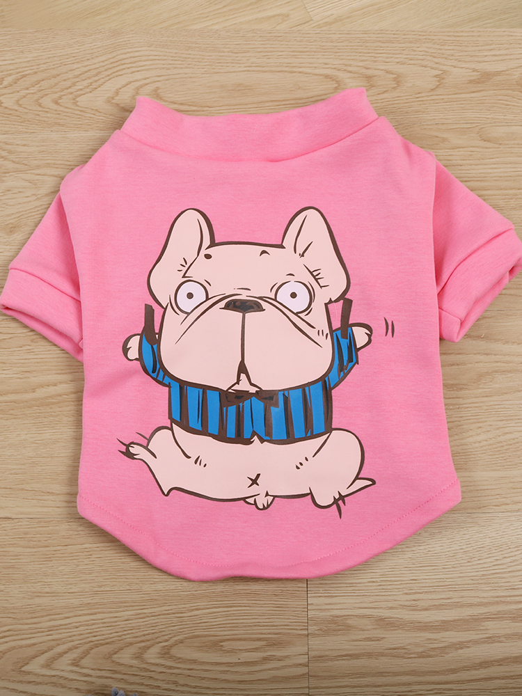 犬服 ゾウさんプリント裏起毛あったかトレーナー