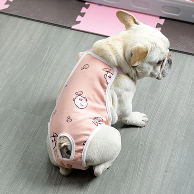 犬服 北欧風羽根模様の快適ノースリーブ犬用タンクトップ