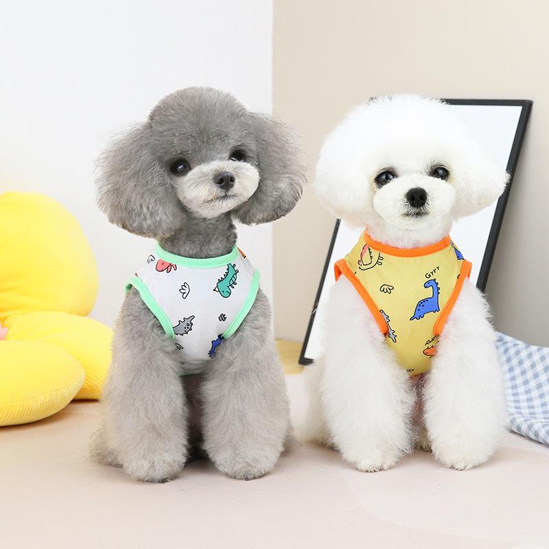 犬服 恐竜パレード涼やかタンクトップ