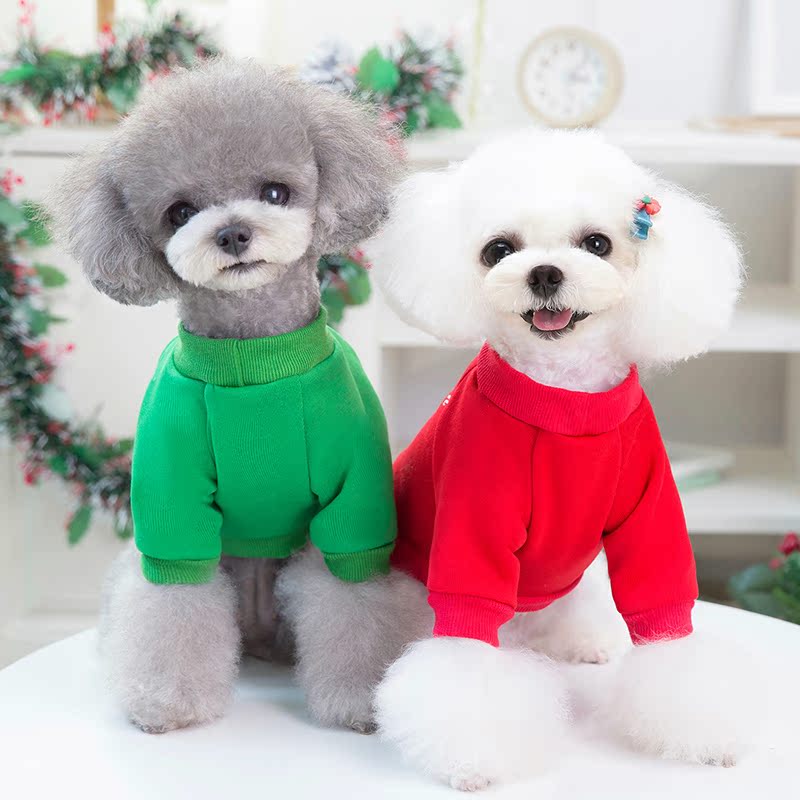 犬服 聖夜のわんちゃん刺繍入り冬季限定犬服