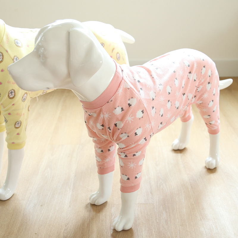 犬服 大型犬用柔らか素材の四足カバーオール