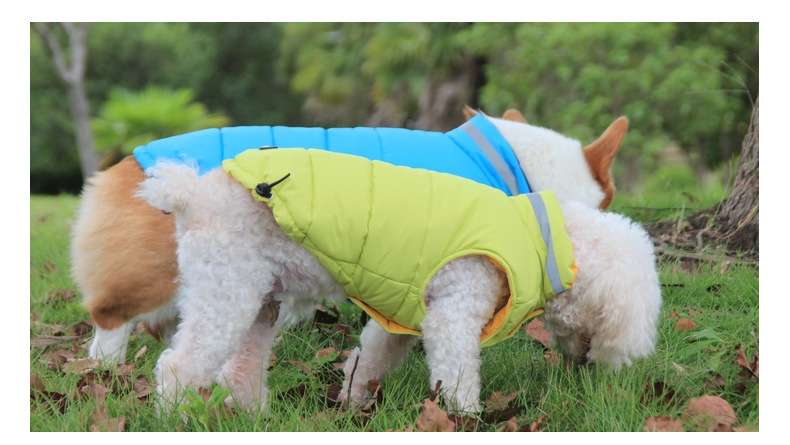 犬服  小型犬〜中型犬用ダウンベストジャケット