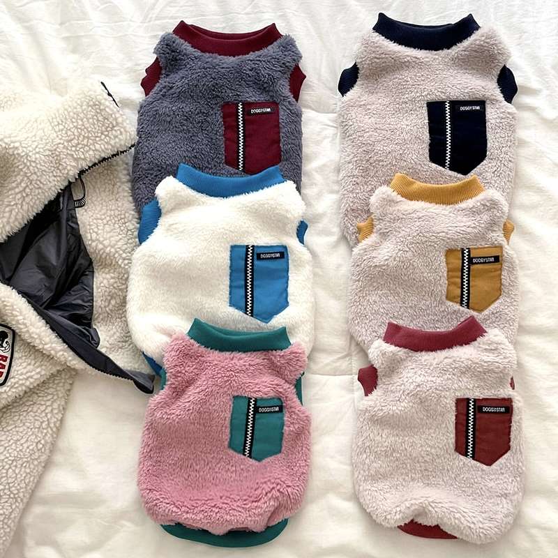 ×犬服 もこもこペット用ベスト