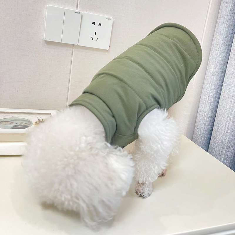 犬服  ふわもこあったか犬用ベスト