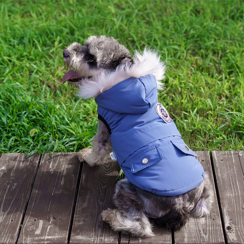 犬服 ふわもこ帆船ダウンジャケット