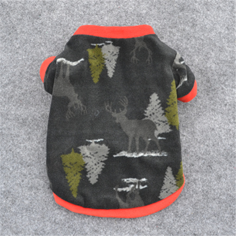 犬服 雪だるまと雪の結晶柄フリーストレーナー