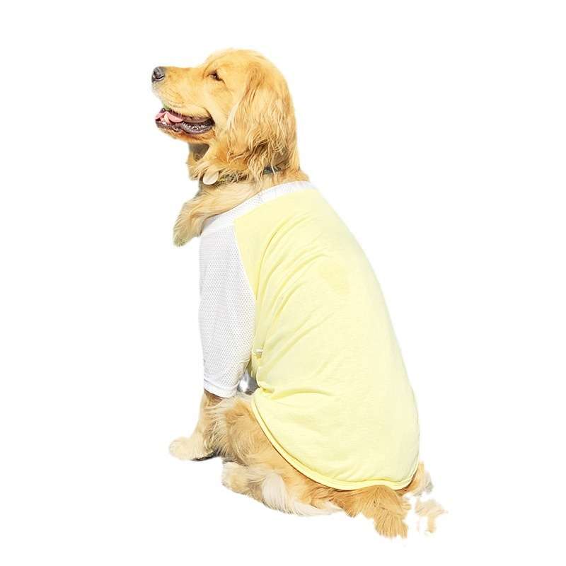 犬服  涼感メッシュ生地の大型犬用Tシャツ