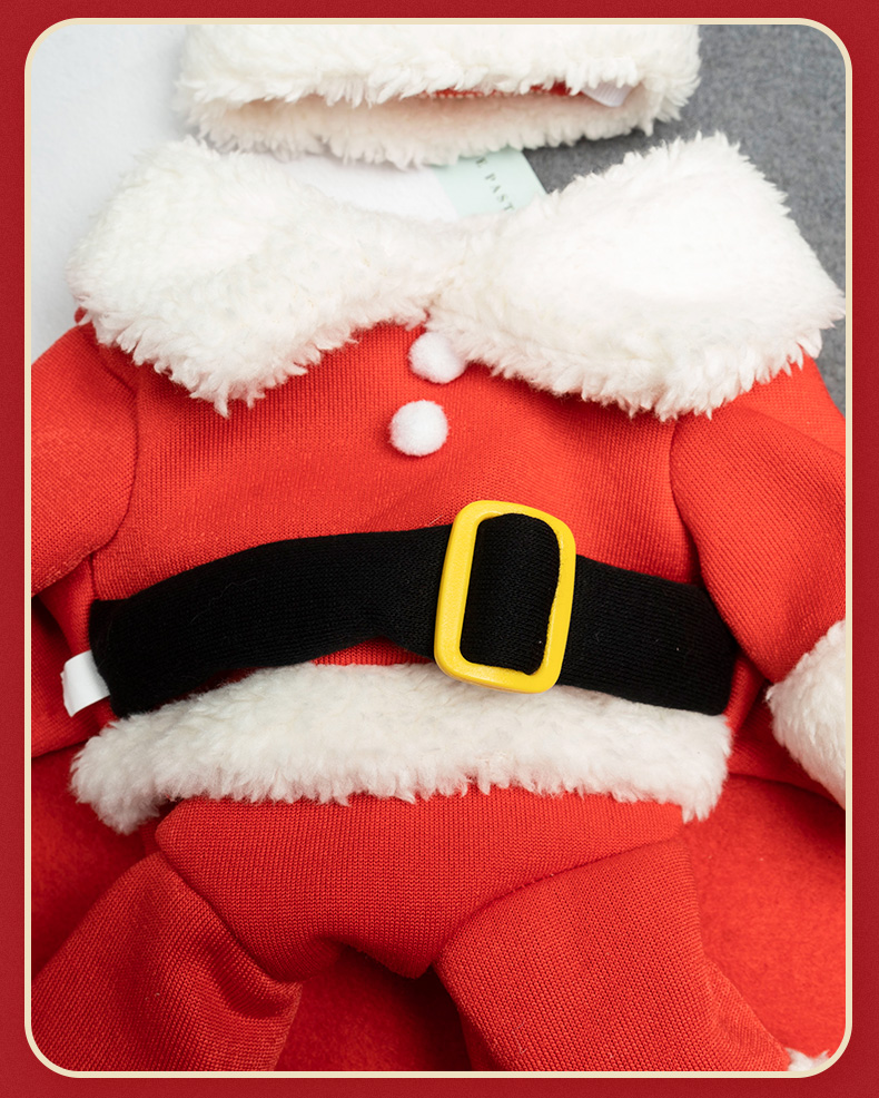 犬服 聖夜の贈り物 聖老人変身衣装セット