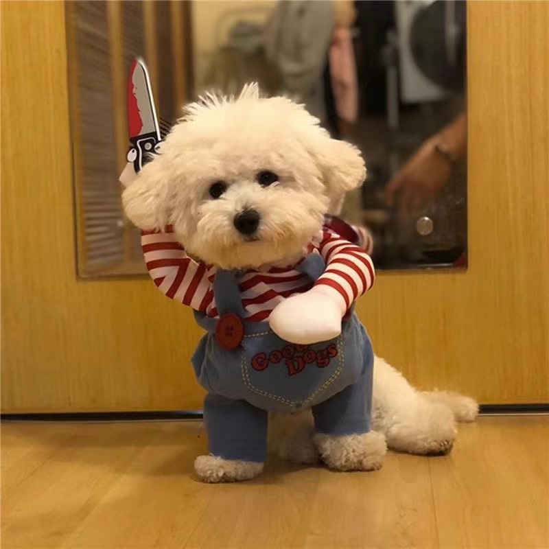 犬服 おもしろキャラクターつなぎ