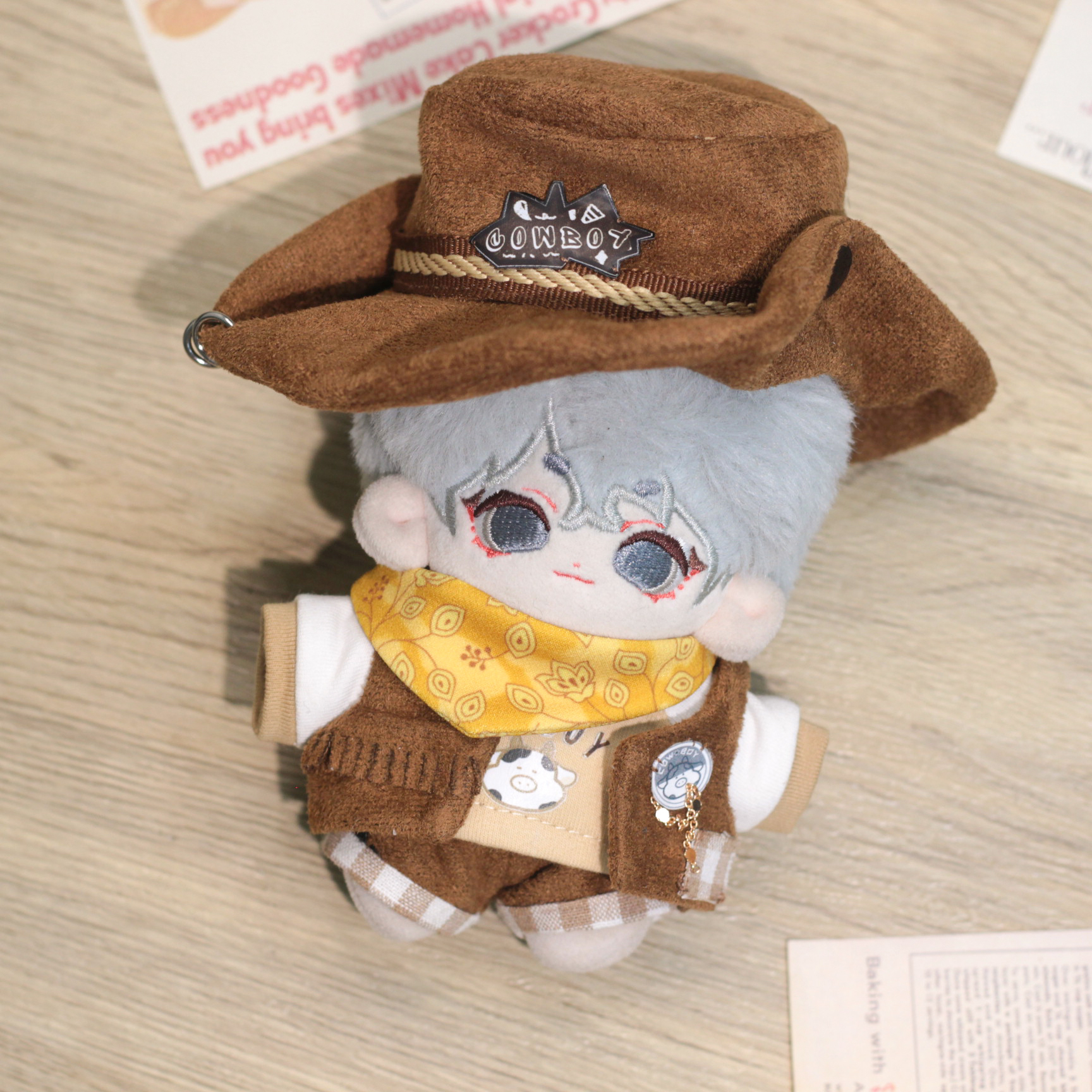【10cm】ぬいぐるみ服 ウエスタンカウボーイコスチューム