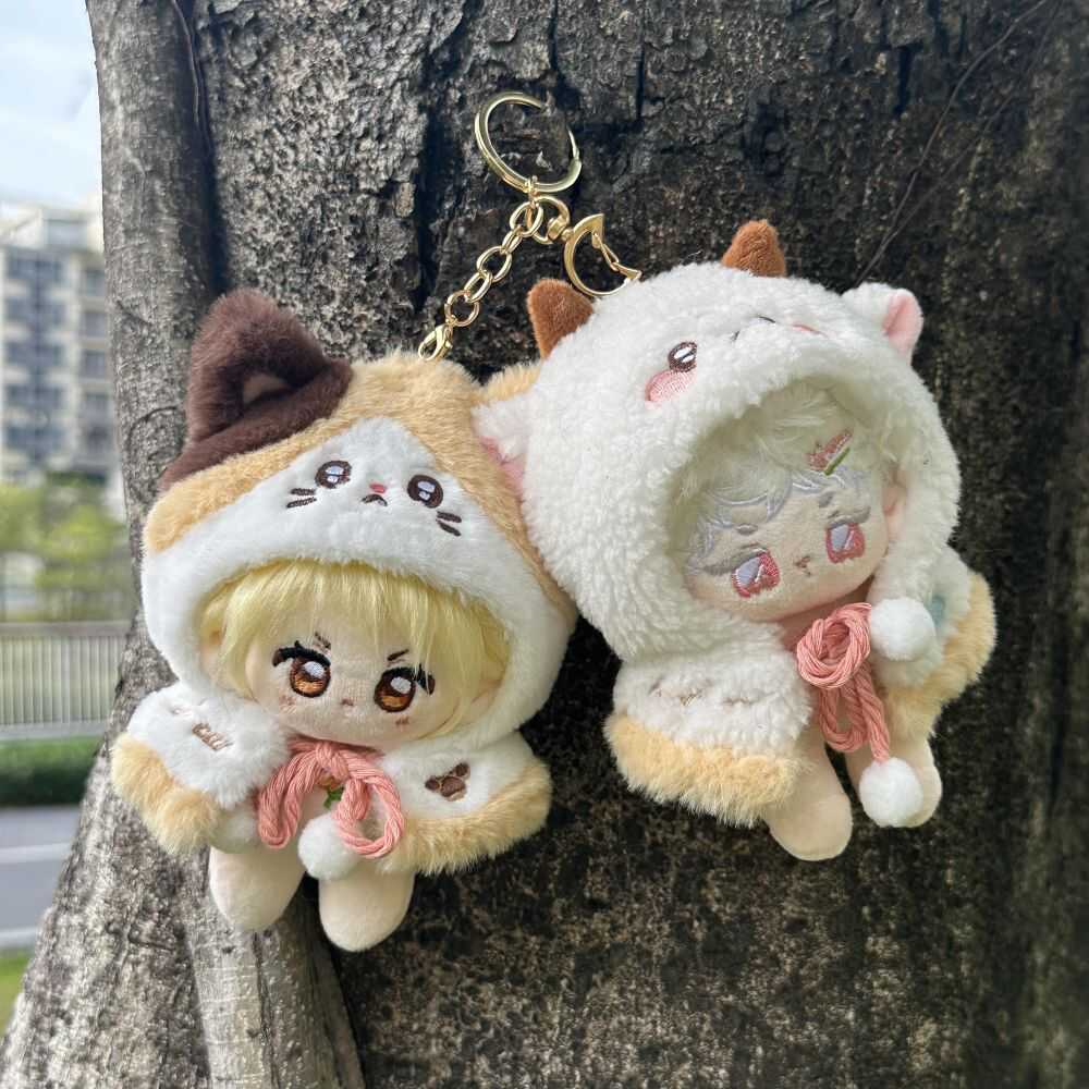 【10cm】ぬいぐるみ服 ねこ・ヒツジマント