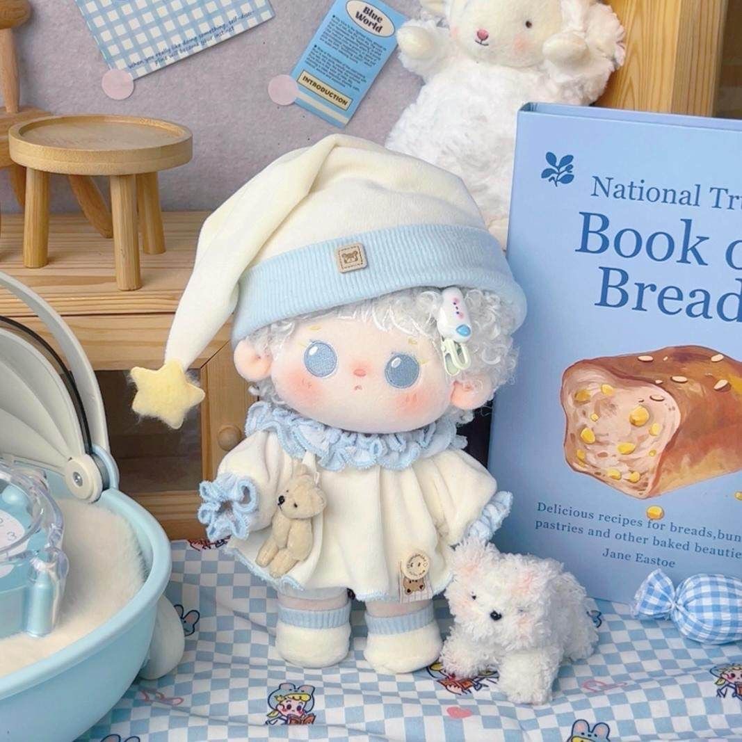 ぬいぐるみ服 とんがり帽子のおやすみワンピースセット