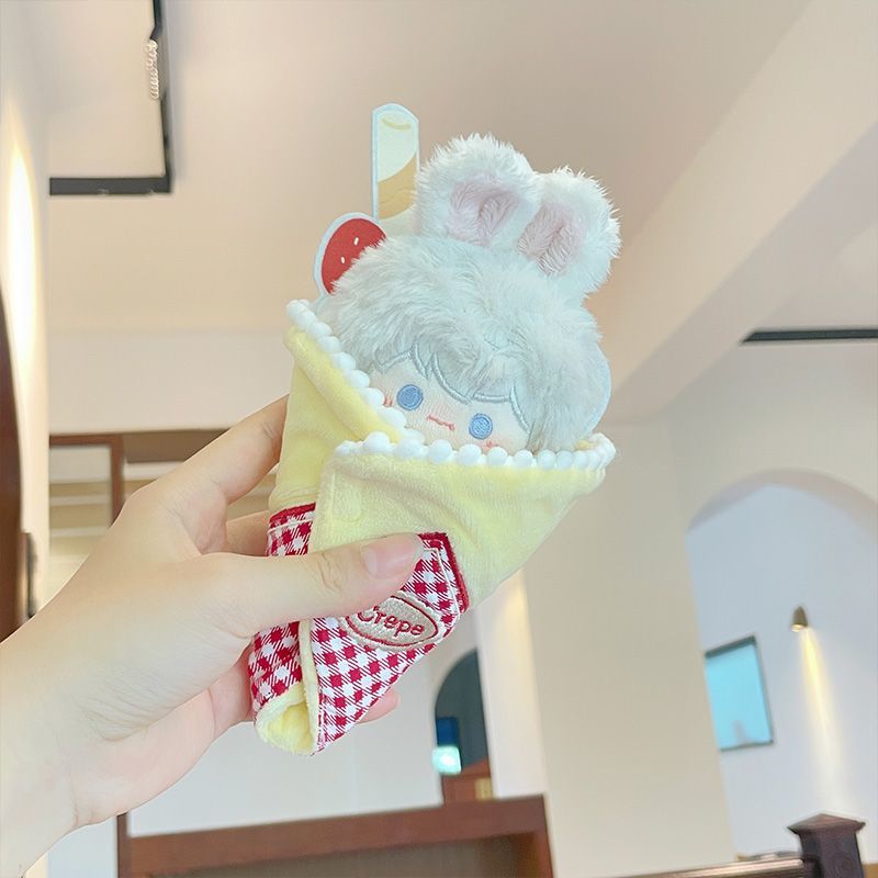 【10cm】ぬいぐるみ服 もこもこクレープおくるみ