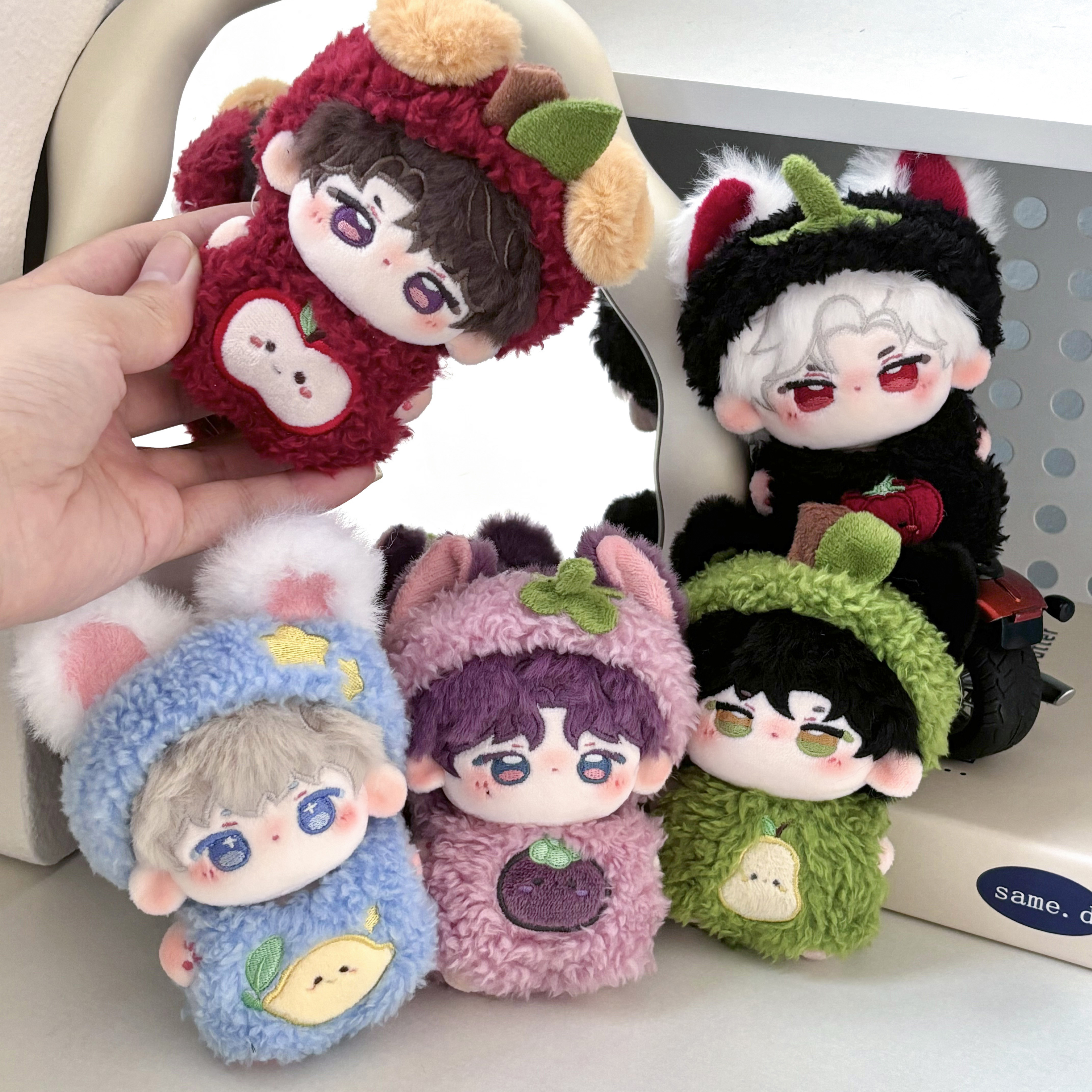 【10cm】ぬいぐるみ服 もこもこアニマルフルーツぐるみ