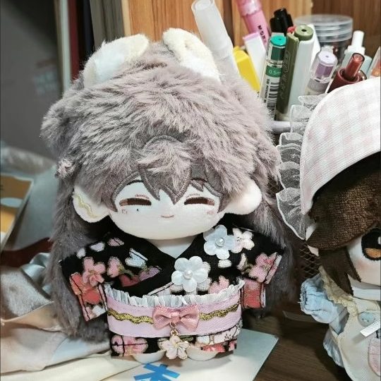【10cm】ぬいぐるみ服 花柄浴衣・着物セット